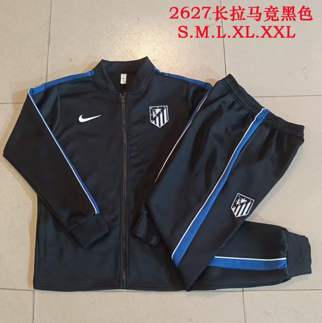 AAA Quality Atletico Madrid 26/27 Tracksuit - Black/Blue/White